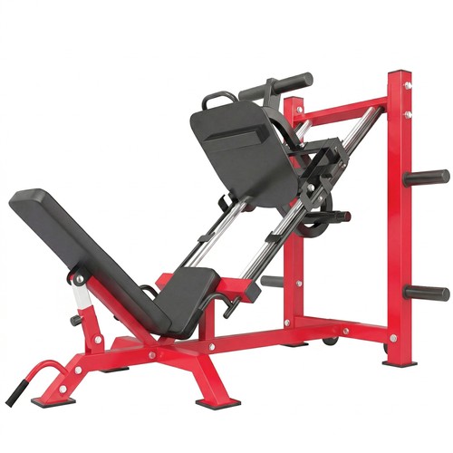 Leg press machine with - press,